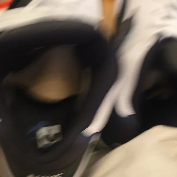 Nike Mens Air Force Max White Black Sneakers - Picture 6 of 9